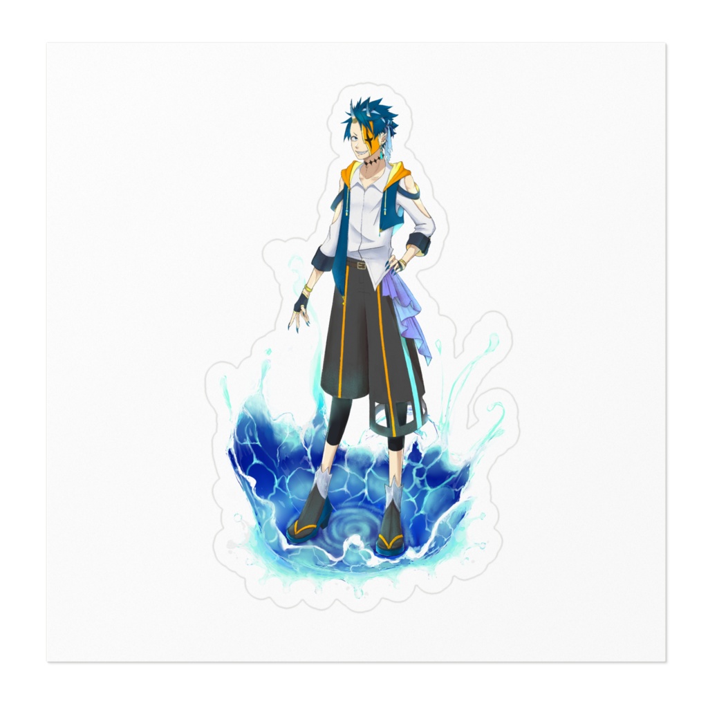 夜孤蒼鬼_ステッカー【夏服Vre】