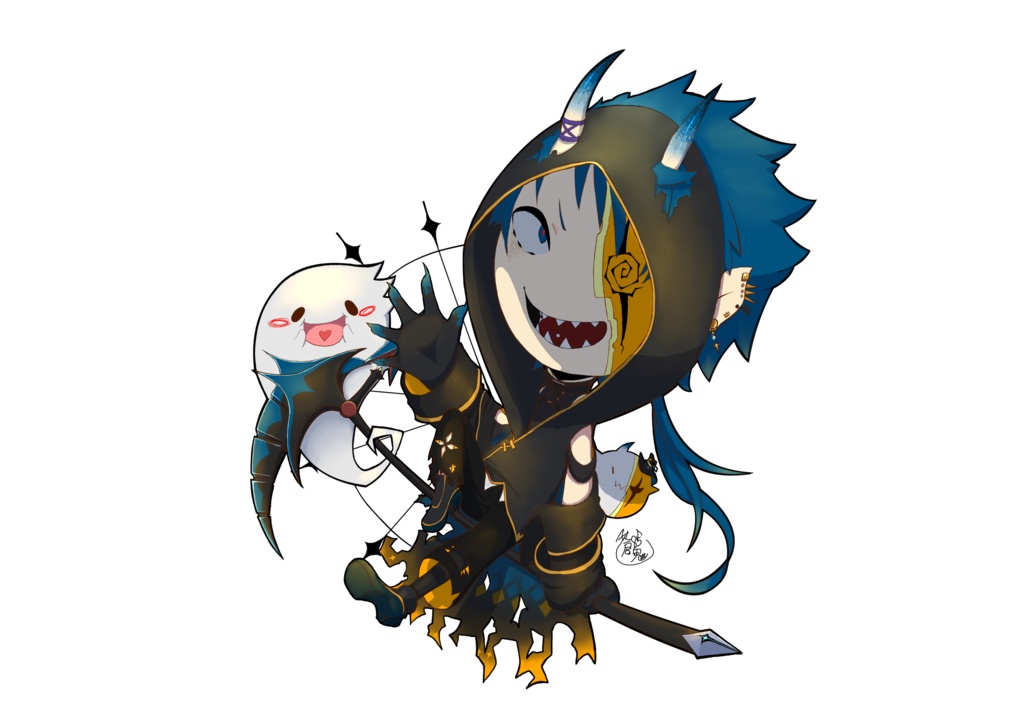 ハロウィンアクキー(背景なし)