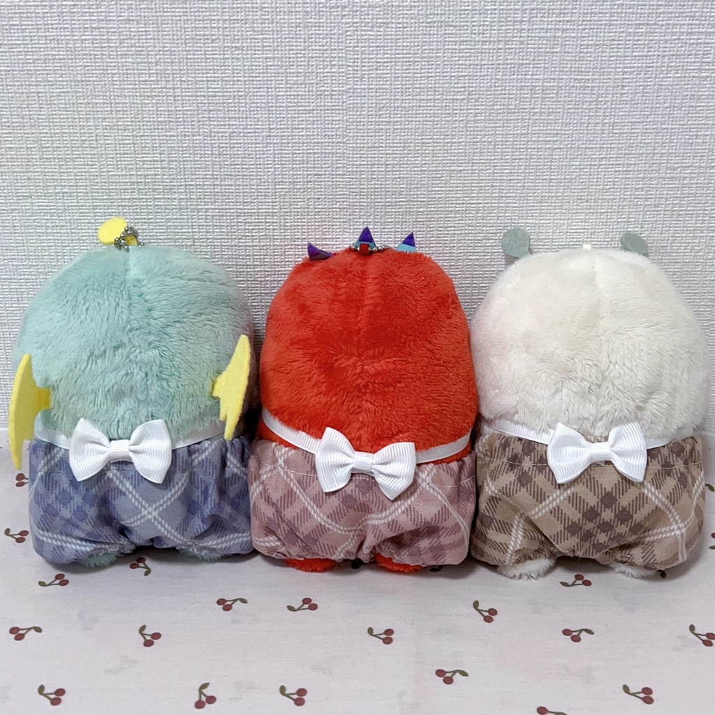 【再販】くまちゃんアップリケサロペット