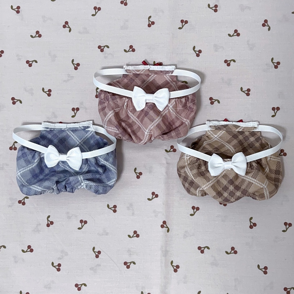 【再販】くまちゃんアップリケサロペット