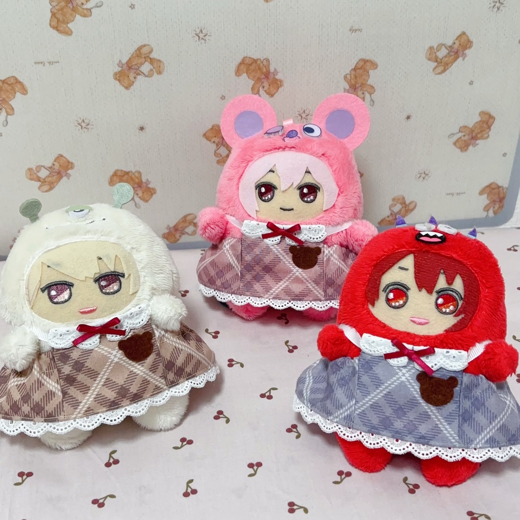 くまちゃんアップリケワンピース