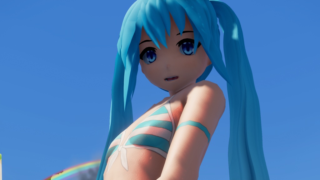 初音ミク (Hatsune Miku) VRM / PMX swimsuit ver.