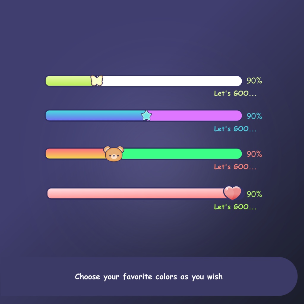 Minimalistic Goal Widget for Twitch, Custom Goal Widget, Cute Widget for Streaming | OBS | StreamElements | Streamlabs | Twitch | Customize