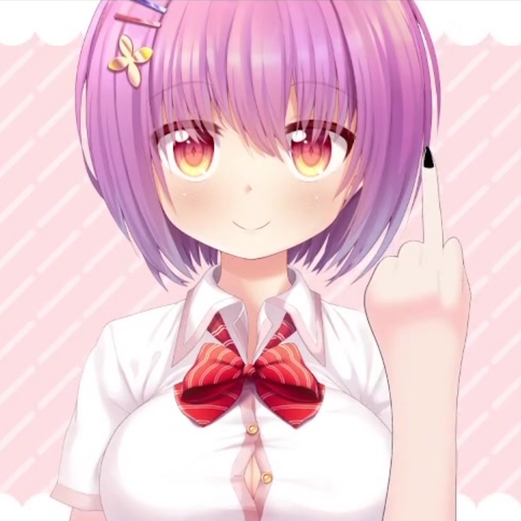 Middle Finger Vtuber Asset, Ready to use Vtuber Asset, Customizable Vtuber Item, Vtuber Hand Asset for Vtuber Studio | OBS | Live2D