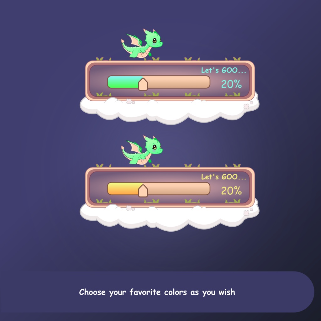 Dragon Goal Widget For Twitch, Twitch Goal Widget, Twitch Goal Widget For Stream | Animated | OBS | StreamElements | Green | Fantasy