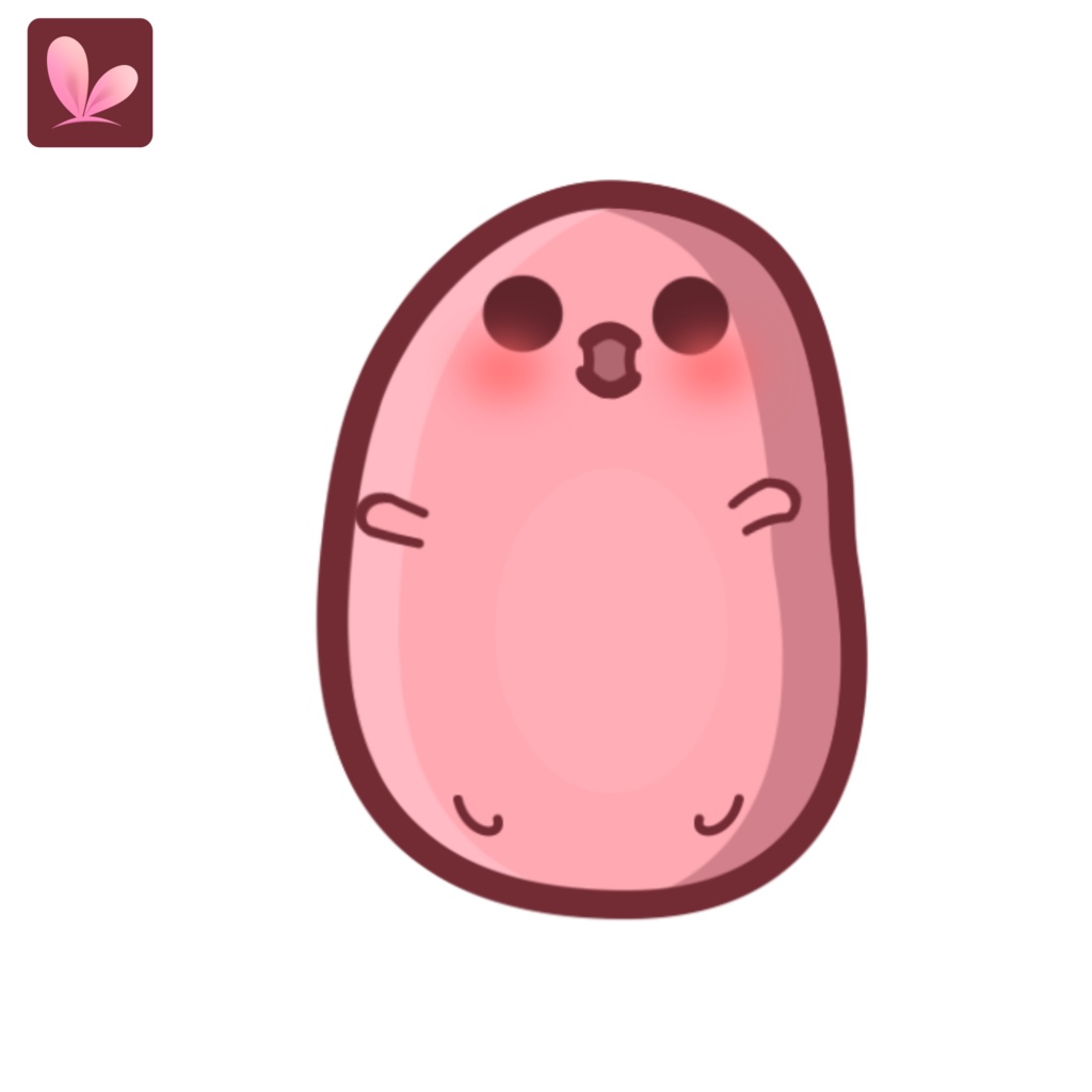 Adorable Potato Vtuber Model Premade, Ready To Use Vtuber Model, Vtuber Model and Rigging, Premade vtuber for Twitch and Youtube, 2d vtuber