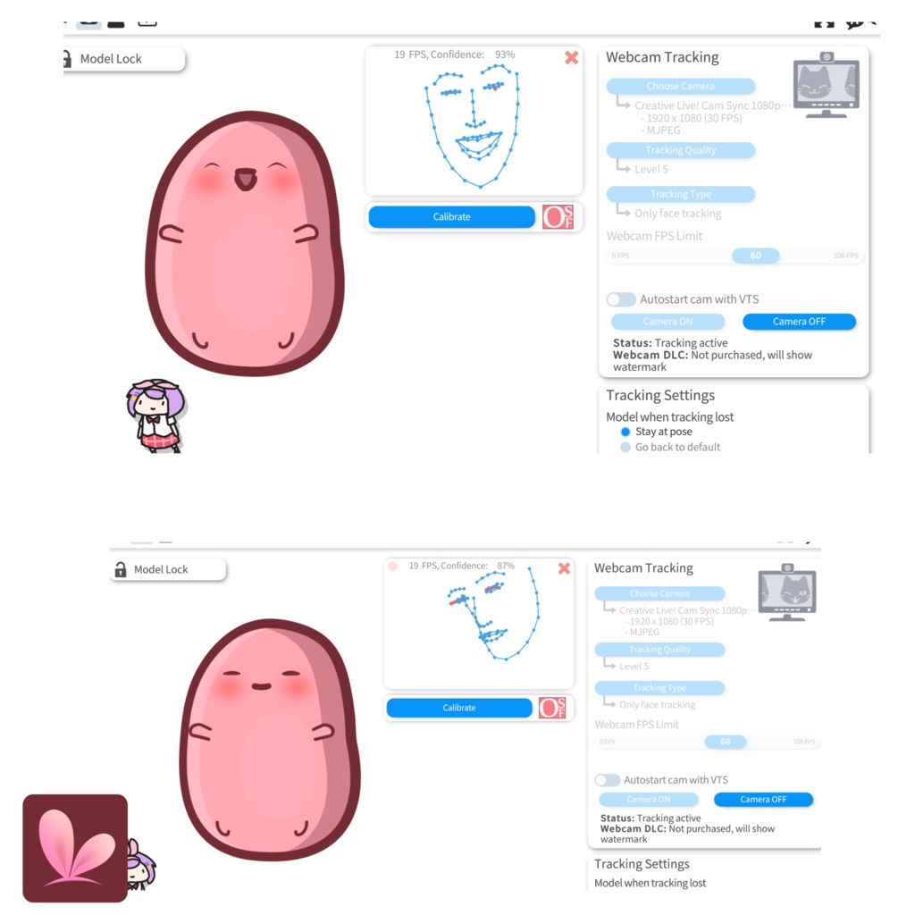 Adorable Potato Vtuber Model Premade, Ready To Use Vtuber Model, Vtuber Model and Rigging, Premade vtuber for Twitch and Youtube, 2d vtuber