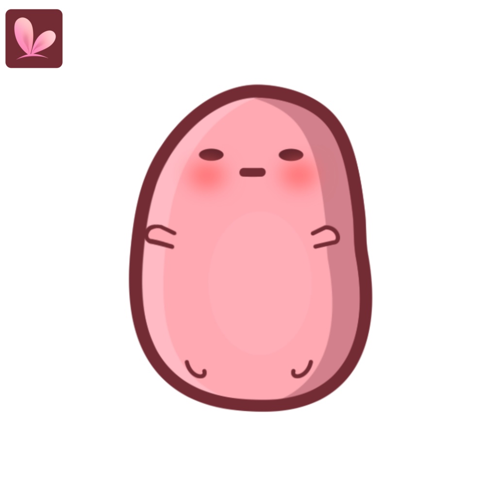 Adorable Potato Vtuber Model Premade, Ready To Use Vtuber Model, Vtuber Model and Rigging, Premade vtuber for Twitch and Youtube, 2d vtuber