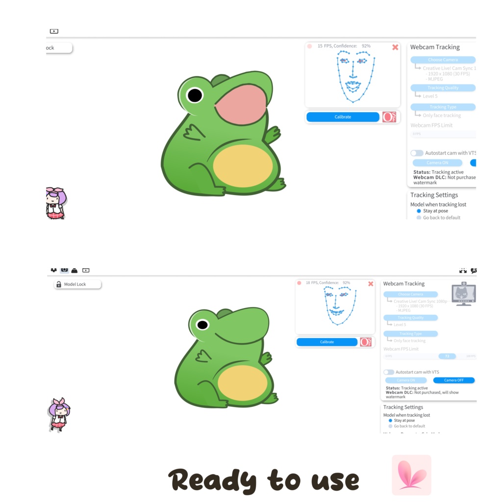 CHEAP Kawaii FUNNY Froggy Vtuber Model Premade, Ready To Use Vtuber Model, Vtuber Model and Rigging, Premade vtuber for Twitch and Youtube | 2d Vtuber