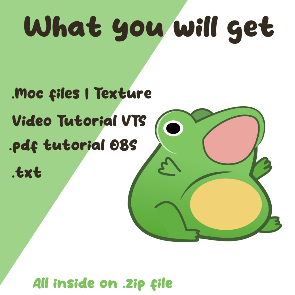 CHEAP Kawaii FUNNY Froggy Vtuber Model Premade, Ready To Use Vtuber Model, Vtuber Model and Rigging, Premade vtuber for Twitch and Youtube | 2d Vtuber