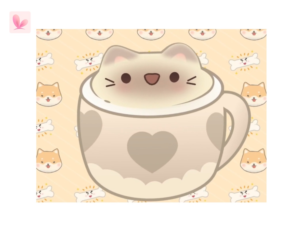 Bouncy Cup Kitty Vtuber Model Premade, Ready To Use Vtuber Model, Vtuber Model and Rigging, Premade vtuber for Twitch and Youtube, 2d vtuber