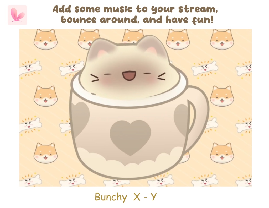 Bouncy Cup Kitty Vtuber Model Premade, Ready To Use Vtuber Model, Vtuber Model and Rigging, Premade vtuber for Twitch and Youtube, 2d vtuber