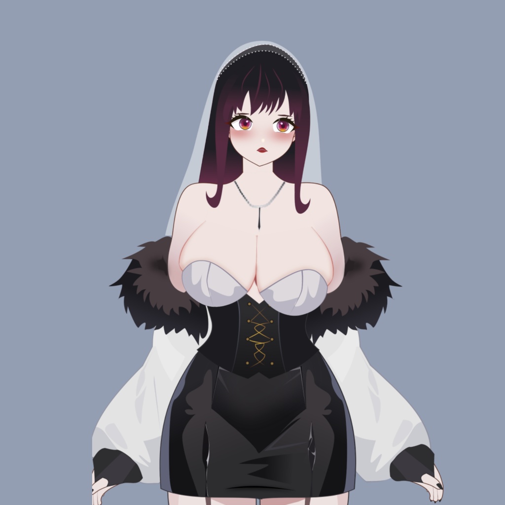 Free Premade Vtuber Model Full Body, Female Vtuber Model, Ready to Use Vtuber Model, Live2d Model, Rigged premade vtuber model, female Vtuber
