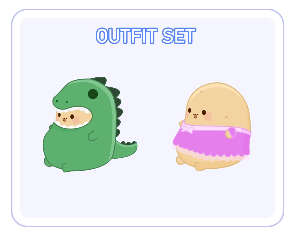 Customizable Potato Vtuber Model Premade, Ready To Use Vtuber Model, Vtuber Model and Rigging, Premade vtuber for Twitch and Youtube