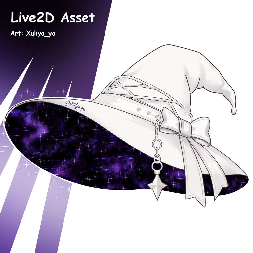 Witch Hat Vtuber Asset - Ready to Use