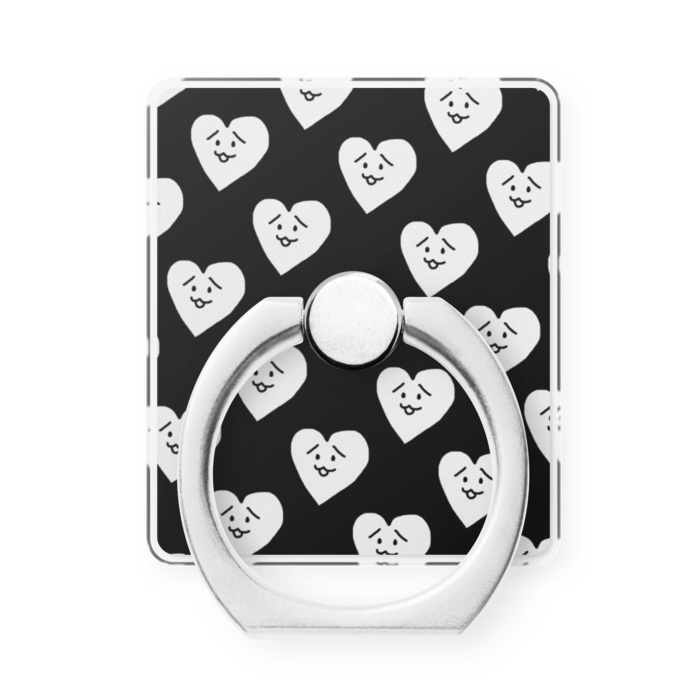 こいつくんスマホリング(白/黒)