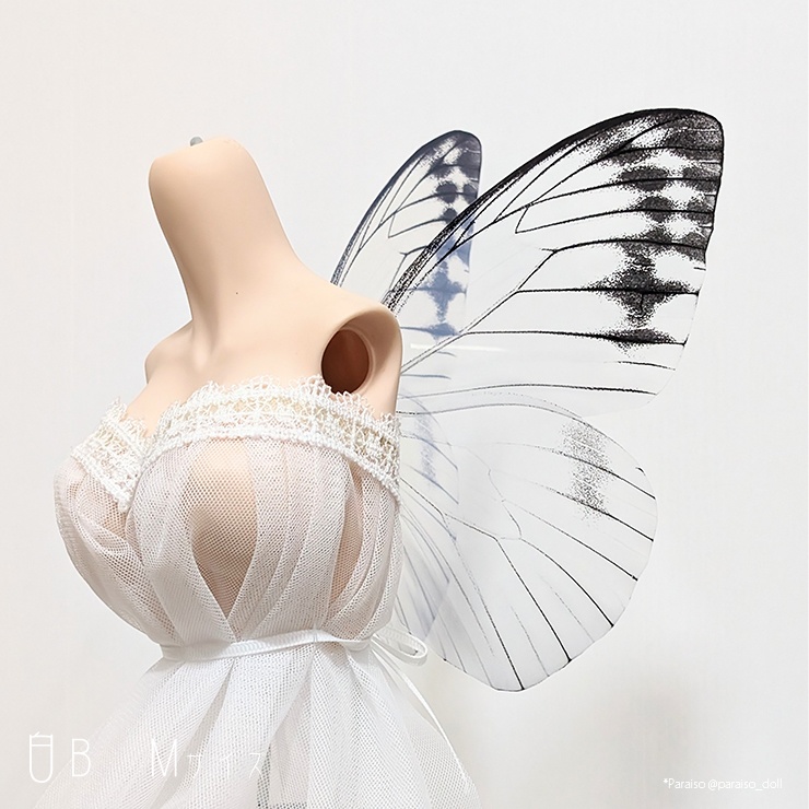 蝶の羽根 白系B S+/M/L