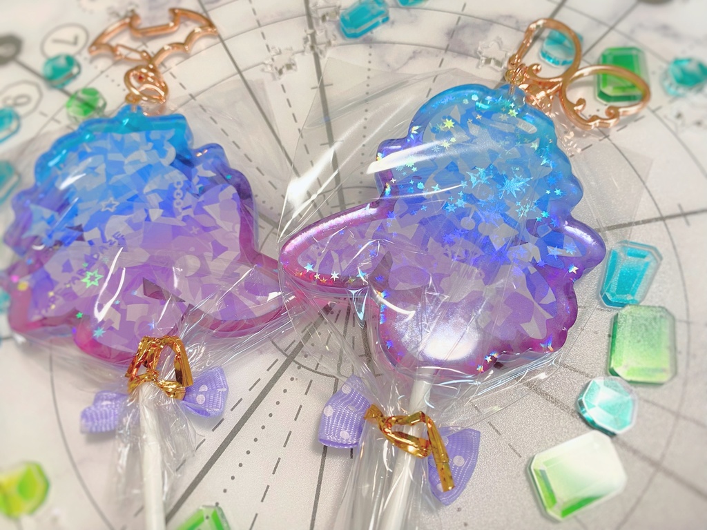 棒付きアクリルキャンディチャーム