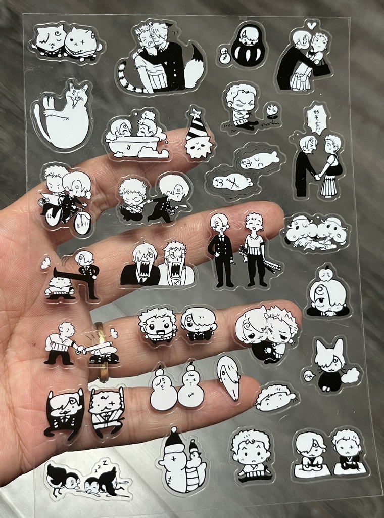 透明シール 3種類