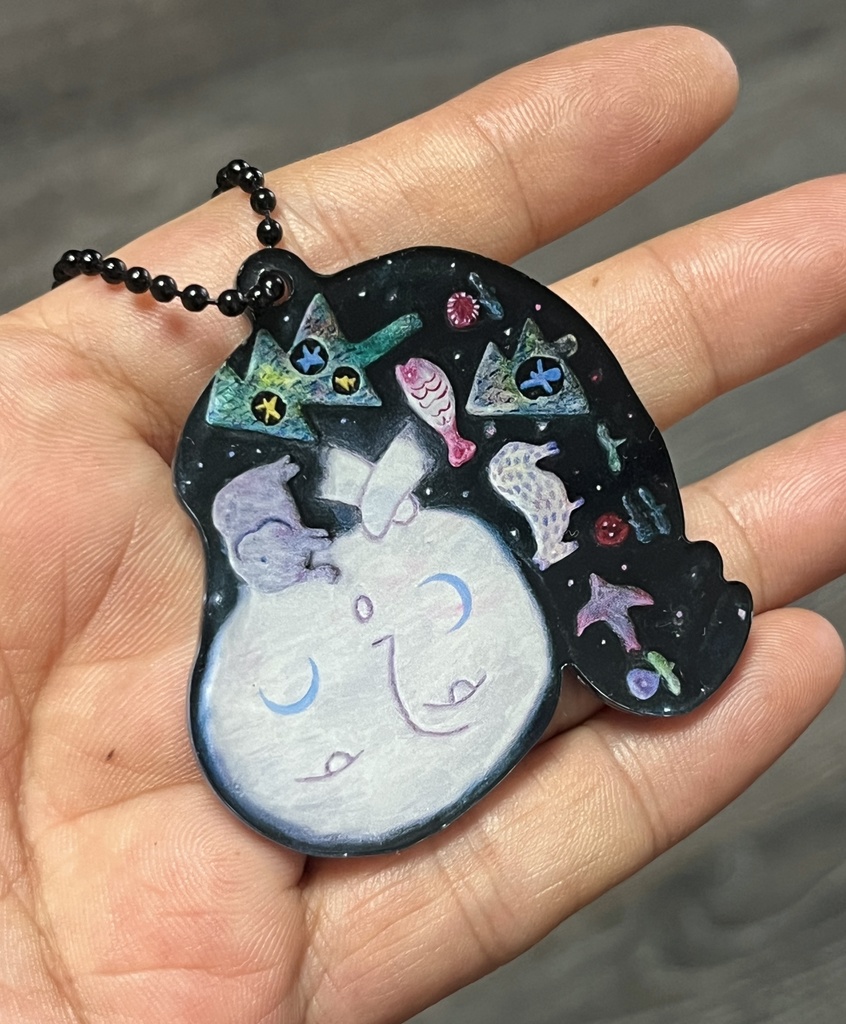 オリジナル油画 アクリルキーホルダー4種類