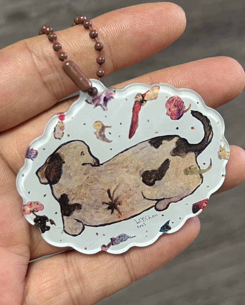 オリジナル油画 アクリルキーホルダー4種類