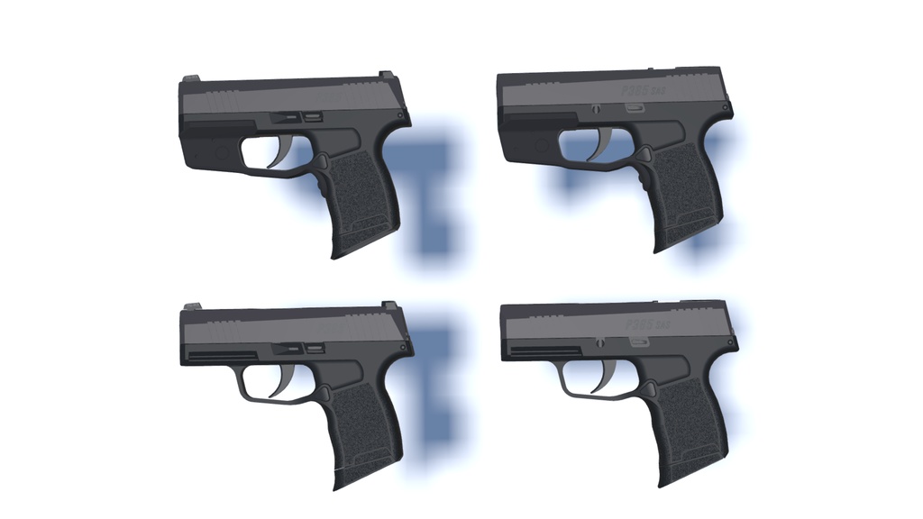 3Dモデル P365&P365 SAS