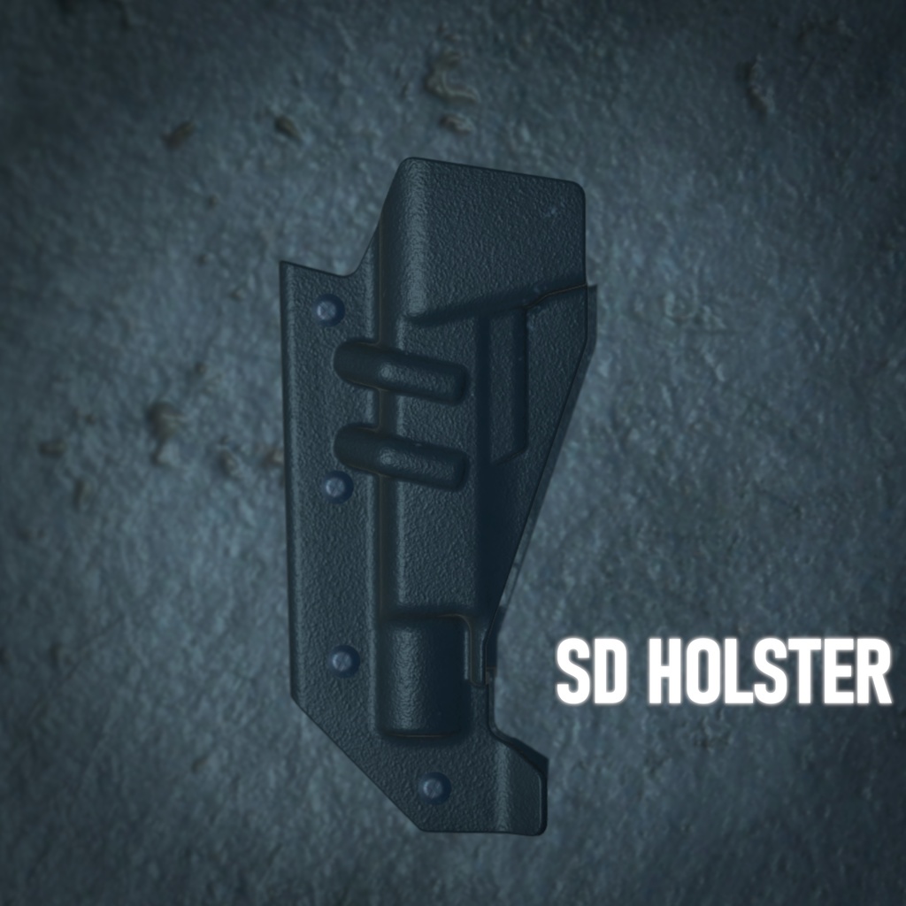3Dモデル　SD Holster & Tactical Light