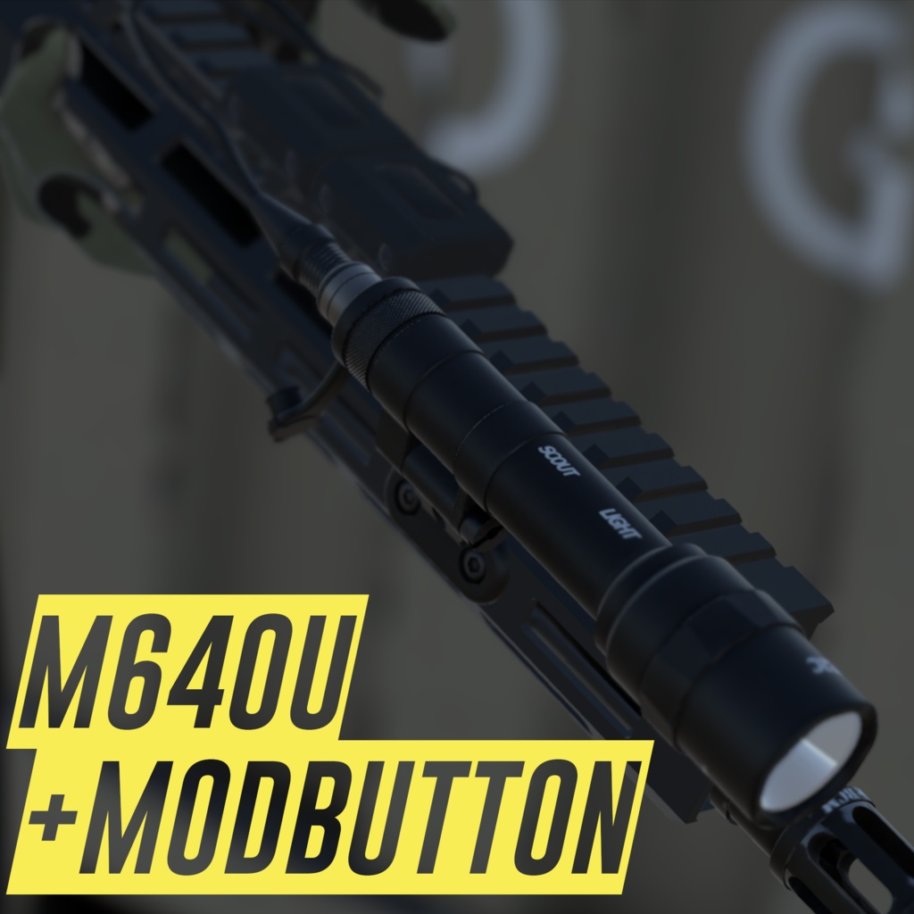 3Dモデル　M640U & Mod button