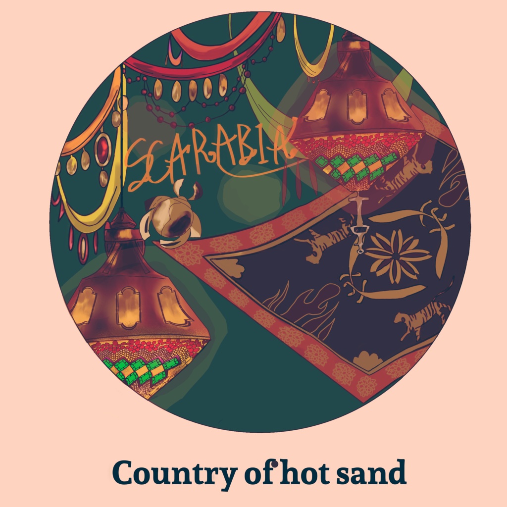 スカラビア寮缶バッチ