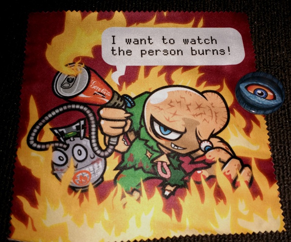 バンブロー メガネ拭き "The homerun of death" eyeglass cleaning cloth