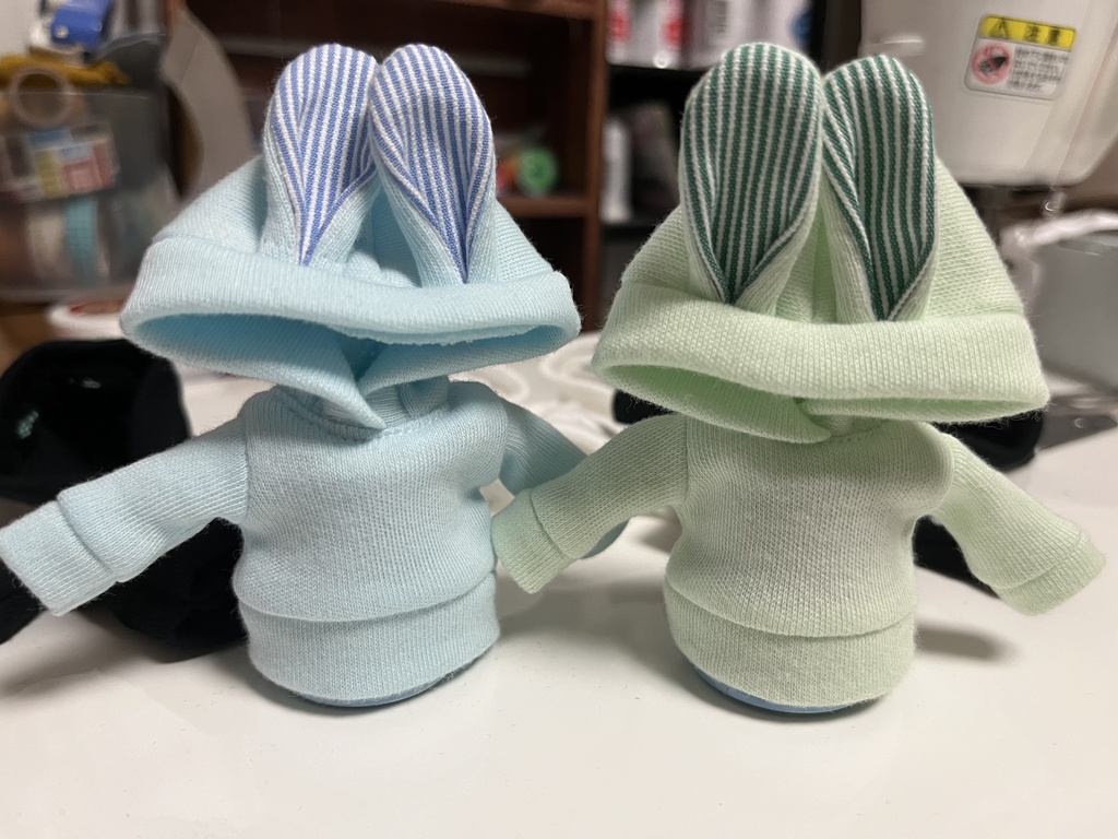 うさみみさんパーカー(ストライプ)