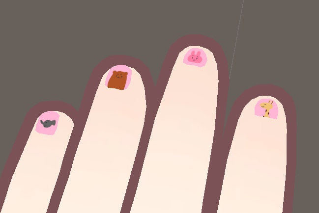 【無料】まめひなたのかわいい子供ネイル【フォロワー72人ありがとう!】