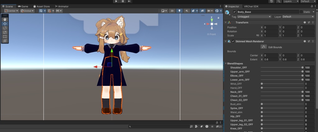 まめひなたのかわいいセーラー服