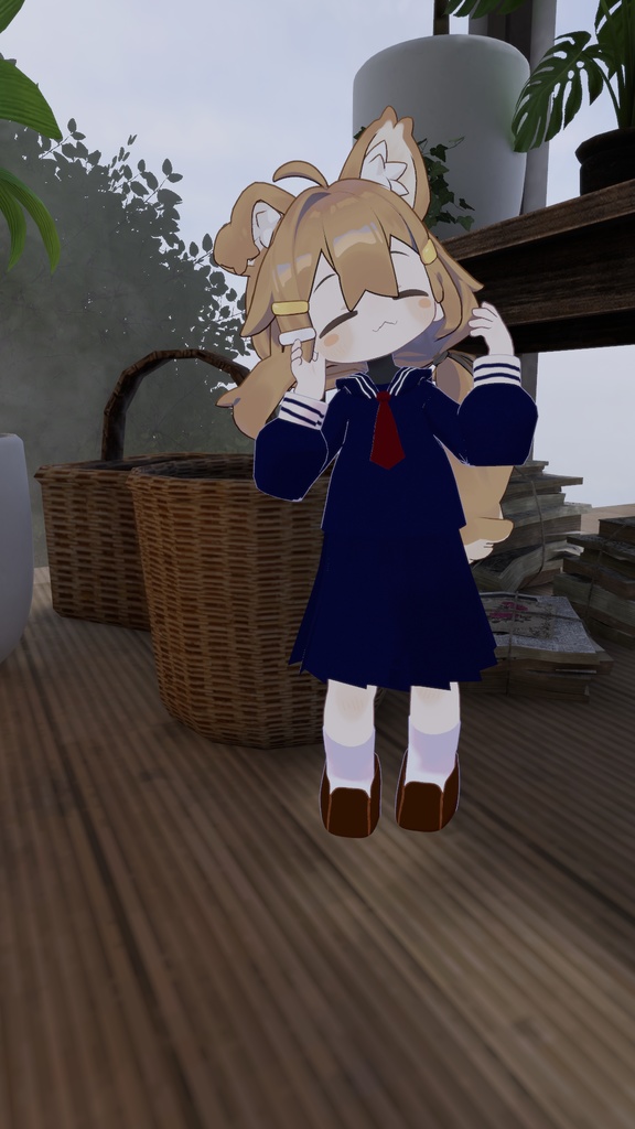 まめひなたのかわいいセーラー服