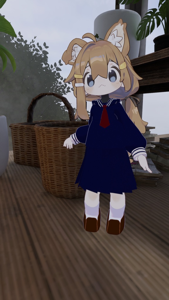 まめひなたのかわいいセーラー服