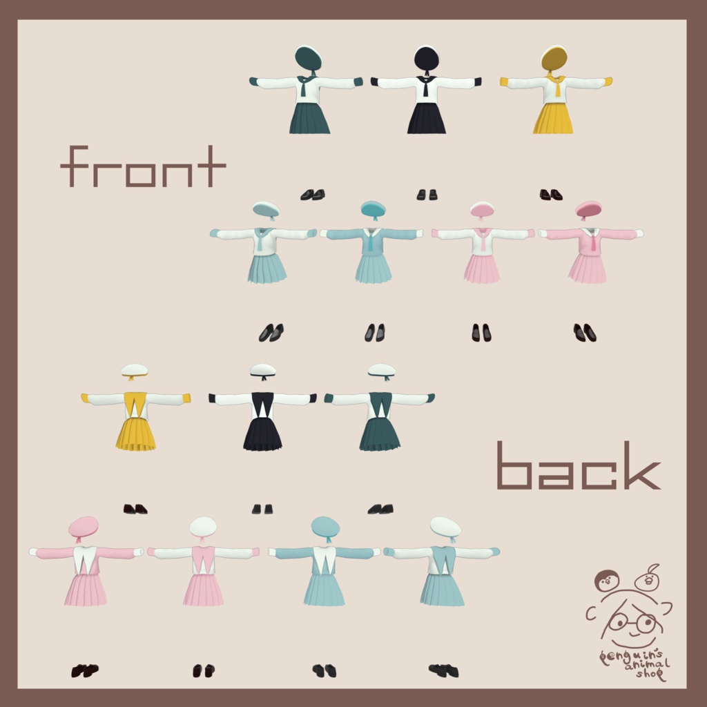 【VRC対応】Simple Sailor【2アバター対応】