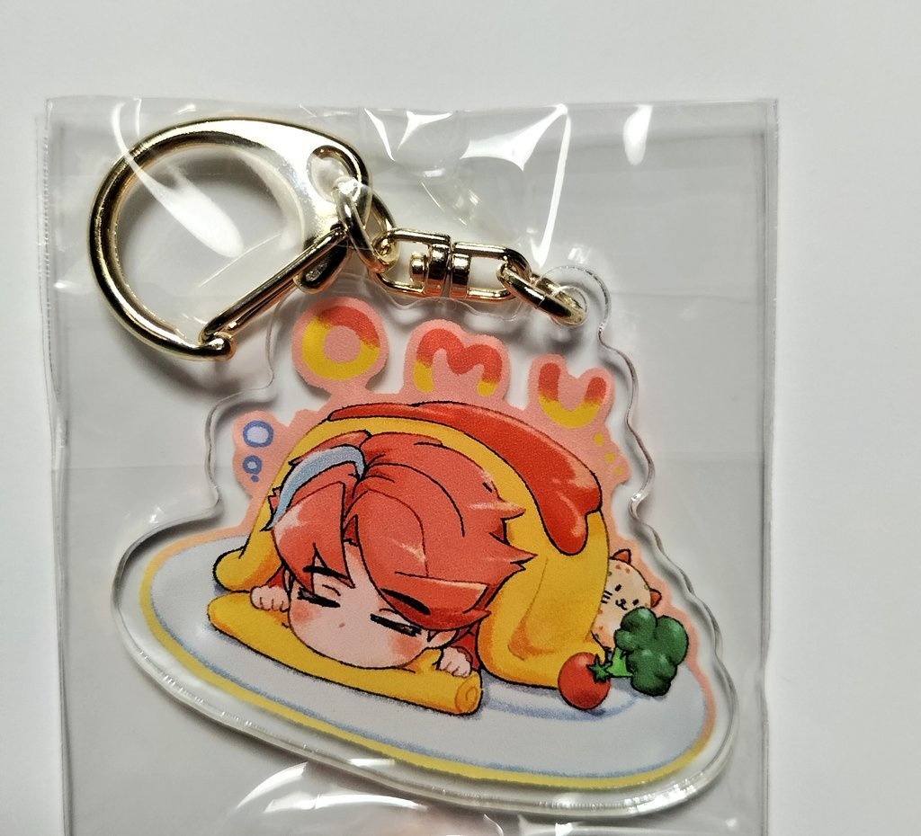 オムとうまアクキー