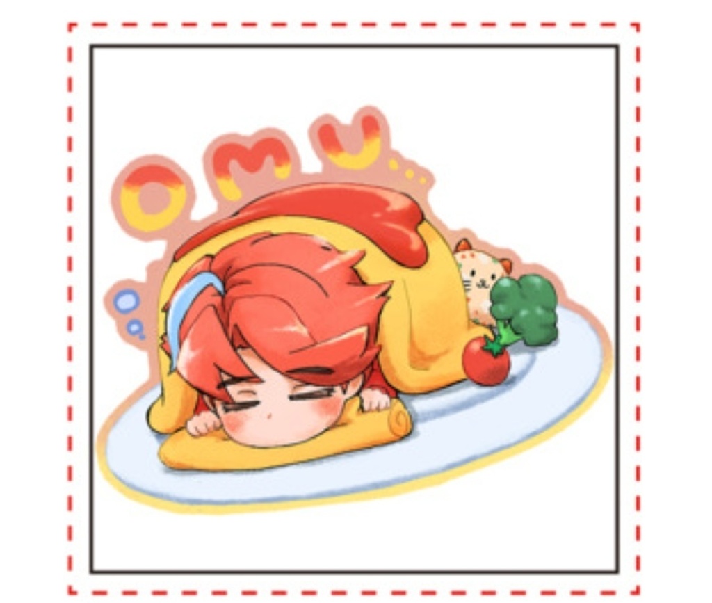 オムとうまアクキー