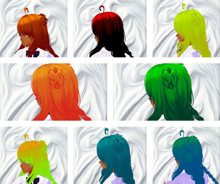 25 種類の髪のテクスチャ!