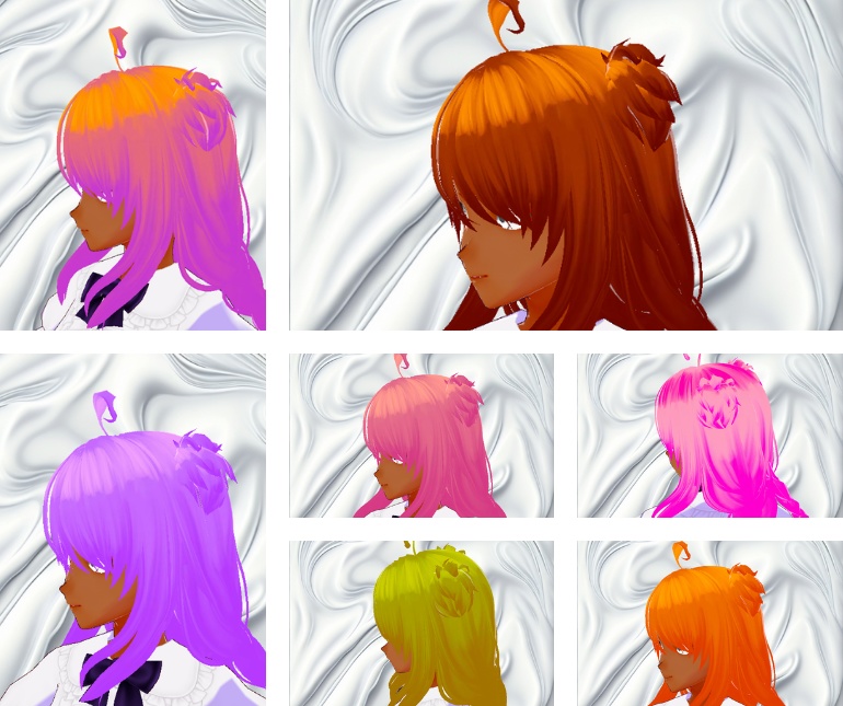 25 種類の髪のテクスチャ!