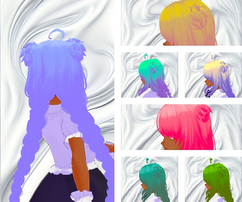 25 種類の髪のテクスチャ!