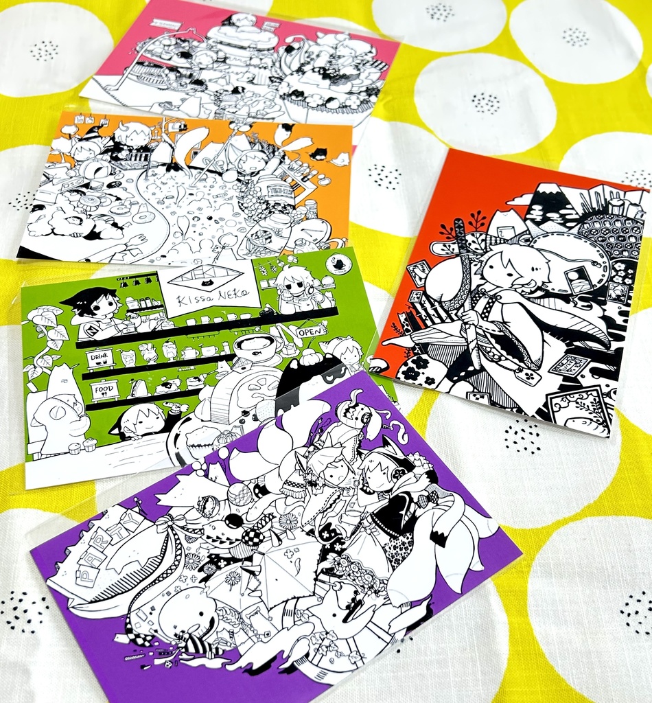 《新柄追加》ライブペイントポストカード