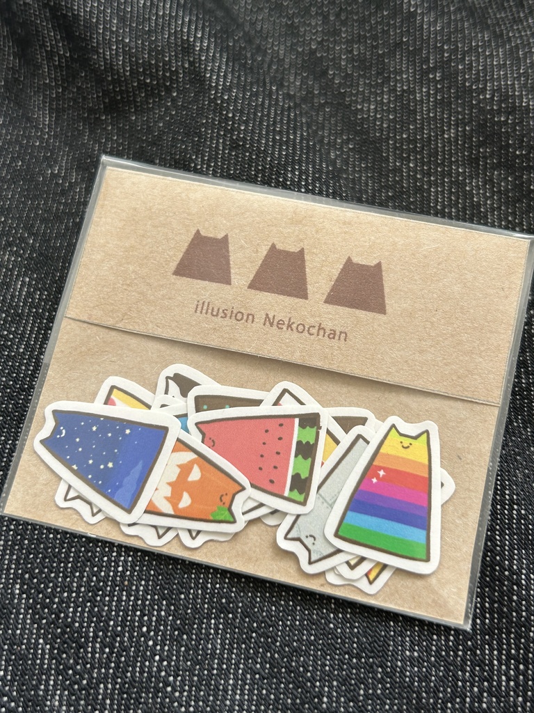 フレークシール(イリュージョニストねこ)
