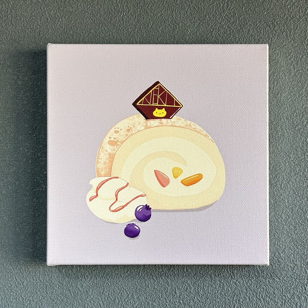 キャンバスプリント<ふかふかロールケーキ>