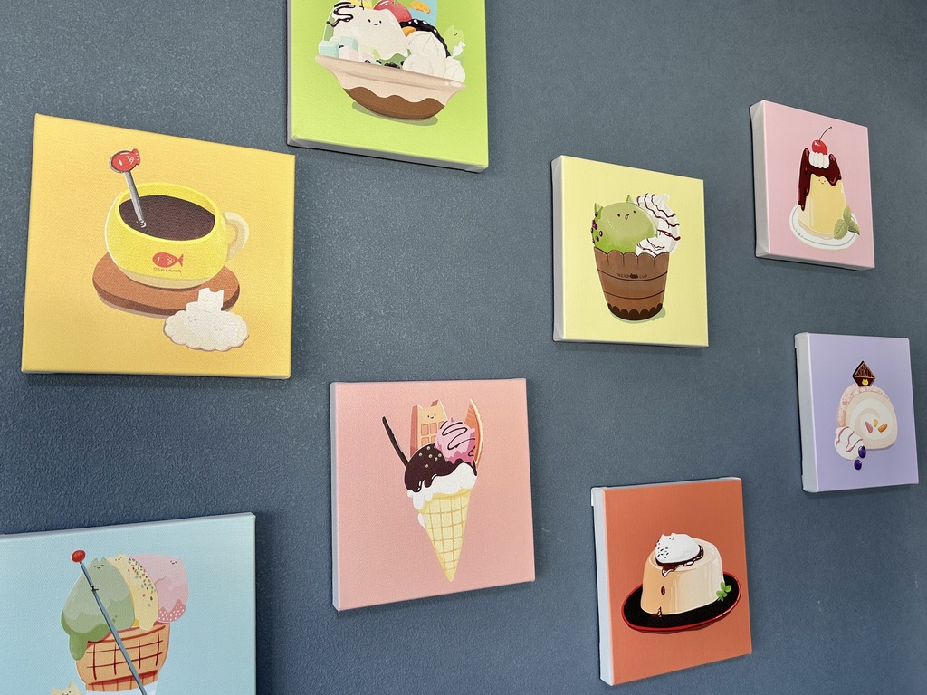 キャンバスプリント<ほろにが焙じ茶プリン>