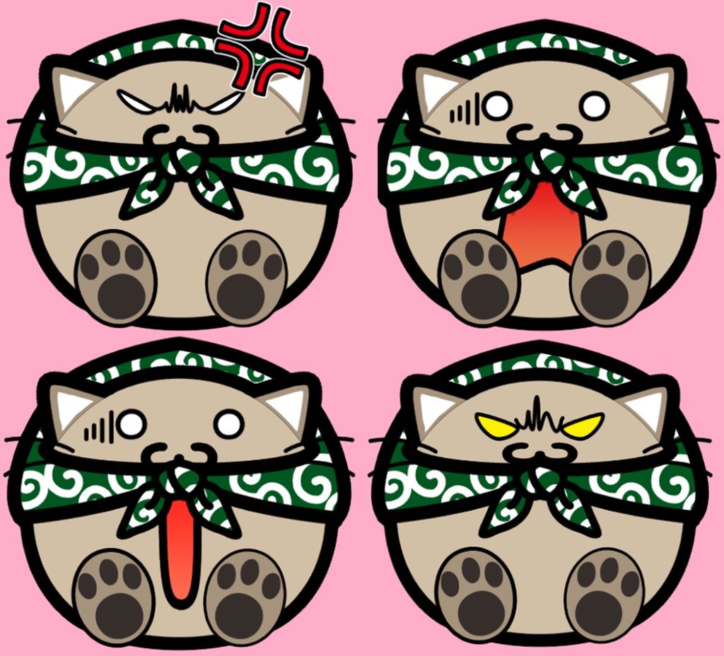 【フリー】Live2D モデル どろぼーねこ023【VTuber、配信用無料アバター】