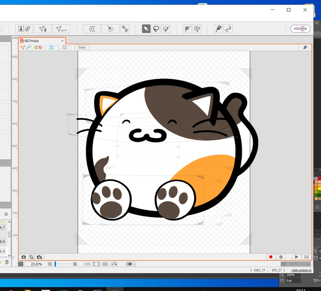 【フリー】Live2D モデル まねきねこ140【VTuber、配信用無料アバター