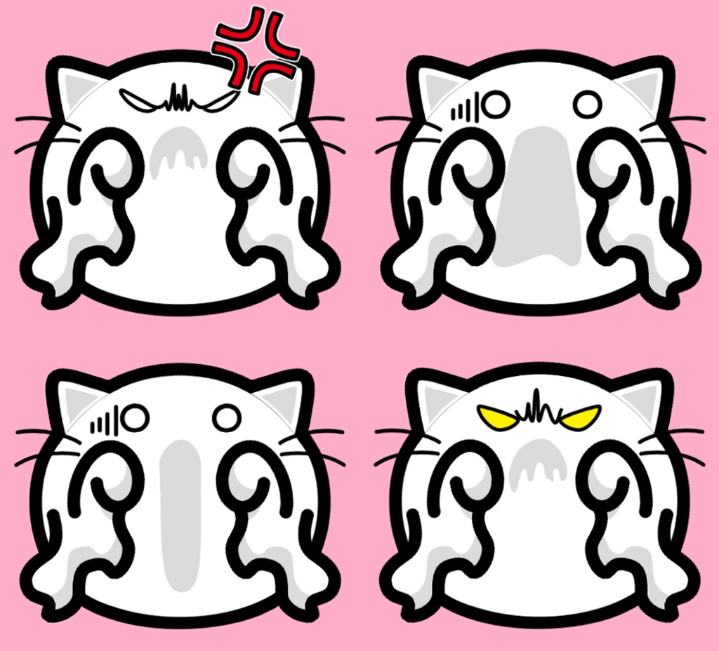 【フリー】Live2D モデル ゆーれいねこ137【VTuber、配信用無料アバター】