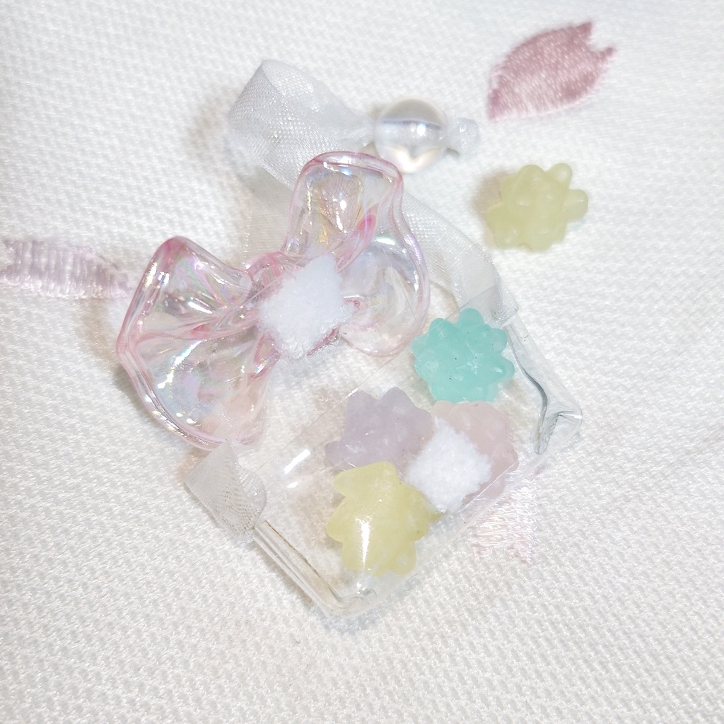 中身が入る透明ポシェット