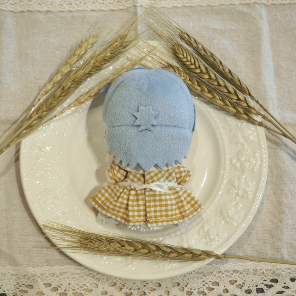 麦の刺繍ワンピース